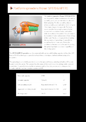 माउंटेड स्प्रेडिंग असेंबली Pronar HPT 70 