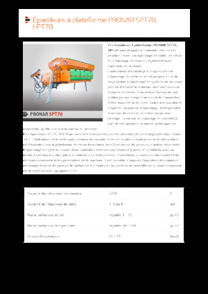माउंटेड स्प्रेडिंग असेंबली Pronar HPT 70 