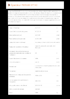 माउंटेड स्प्रेडिंग असेंबली Pronar KPT 40 