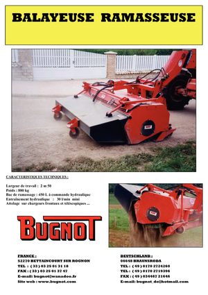 माउंटेड स्वीपर Bugnot BR 250