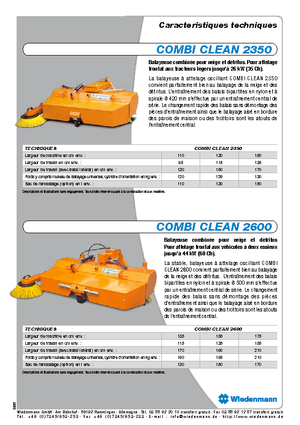 माउंटेड स्वीपर Wiedenmann CombiClean 2350