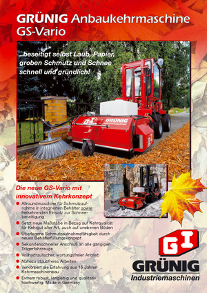 माउंटेड स्वीपर Grünig GS-Vario 2300 Jumbo
