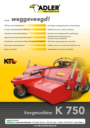 माउंटेड स्वीपर Adler K 750-210