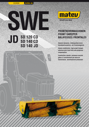 माउंटेड स्वीपर Matev SWE-SD 140 JD