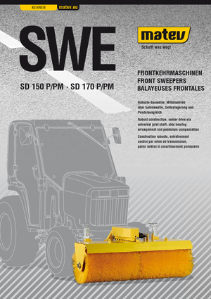 माउंटेड स्वीपर Matev SWE-SD 150 P