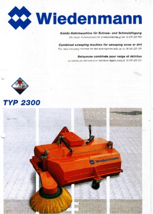 माउंटेड स्वीपर Wiedenmann 2300