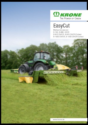 मोवर कॉम्बिनेशन - कंडीशनर के साथ डिस्क Krone EasyCut B 870 CR 