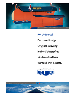 मल्टी-शार्प स्नोप्लो Beilhack PV 30-4