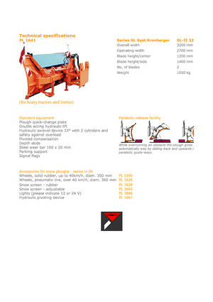 मल्टी-शार्प स्नोप्लो Hydrac SL II 320