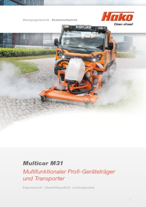 म्यूनिसिपल ट्रैक्टर फ्रंट हिच Multicar M31 B