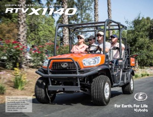 म्यूनिसिपल ट्रैक्टर फ्रंट हिच Kubota RTV 1140 CPX