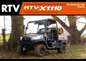 म्यूनिसिपल ट्रैक्टर फ्रंट हिच Kubota RTV X1110 TW  