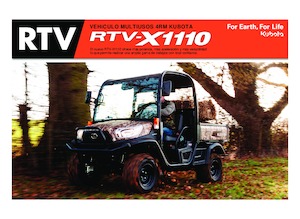 म्यूनिसिपल ट्रैक्टर फ्रंट हिच Kubota RTV X1110 TW  