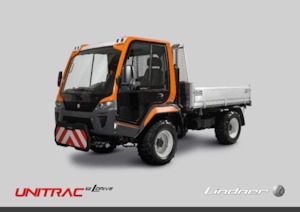 म्यूनिसिपल ट्रैक्टर फ्रंट हिच Lindner Unitrac 112L LDrive
