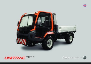 म्यूनिसिपल ट्रैक्टर फ्रंट हिच Lindner Unitrac 112L LDrive