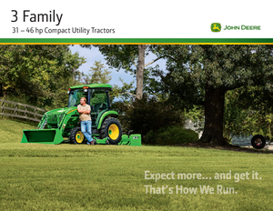 म्यूनिसिपल ट्रैक्टर फ्रंट हिच John Deere 3038 R