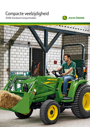 म्यूनिसिपल ट्रैक्टर फ्रंट हिच John Deere 3036 E