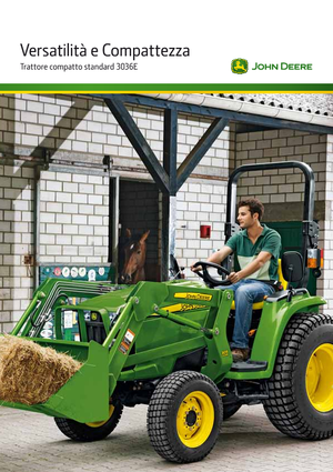 म्यूनिसिपल ट्रैक्टर फ्रंट हिच John Deere 3036 E