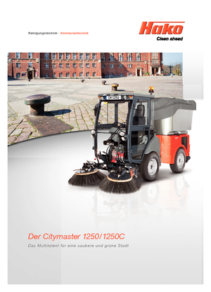 कॉम्पैक्ट यूटिलिटी ट्रैक्टर Hako Citymaster 1250 C