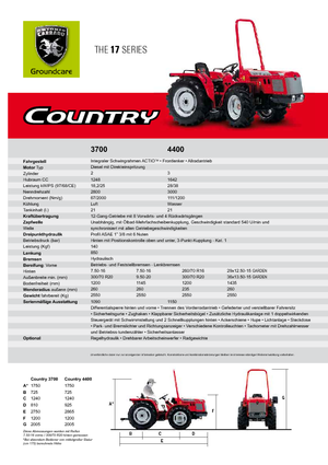 कॉम्पैक्ट यूटिलिटी ट्रैक्टर Carraro Country 3700