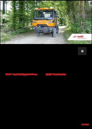 म्यूनिसिपल ट्रैक्टर फ्रंट हिच Aebi MT 760