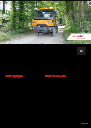 म्यूनिसिपल ट्रैक्टर फ्रंट हिच Aebi MT 760