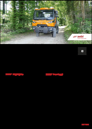म्यूनिसिपल ट्रैक्टर फ्रंट हिच Aebi MT 760