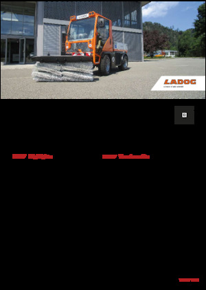 म्यूनिसिपल ट्रैक्टर फ्रंट हिच Ladog T 1150