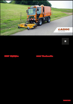 म्यूनिसिपल ट्रैक्टर फ्रंट हिच Ladog T 1250