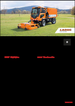 म्यूनिसिपल ट्रैक्टर फ्रंट हिच Ladog T 1400