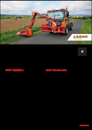 म्यूनिसिपल ट्रैक्टर फ्रंट हिच Ladog T 1700