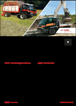 म्यूनिसिपल ट्रैक्टर फ्रंट हिच Aebi VT 470 Vario