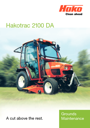 कॉम्पैक्ट यूटिलिटी ट्रैक्टर Hako Hakotrac 2100 DA