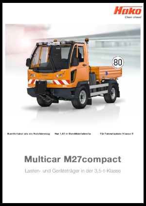 कॉम्पैक्ट यूटिलिटी ट्रैक्टर Hako Multicar M 27compact