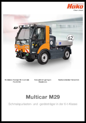 कॉम्पैक्ट यूटिलिटी ट्रैक्टर Hako Multicar M29 C, CHK