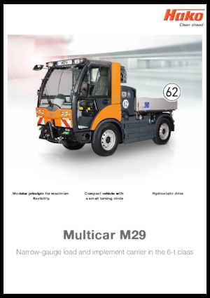 कॉम्पैक्ट यूटिलिटी ट्रैक्टर Hako Multicar M29 C, CHK