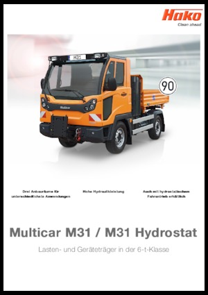 कॉम्पैक्ट यूटिलिटी ट्रैक्टर Hako Multicar M31 C
