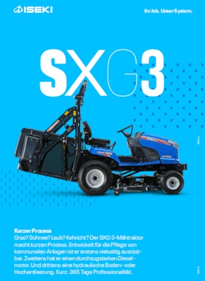 राइडिंग लॉन मोवर और गार्डन ट्रैक्टर Iseki SXG 323