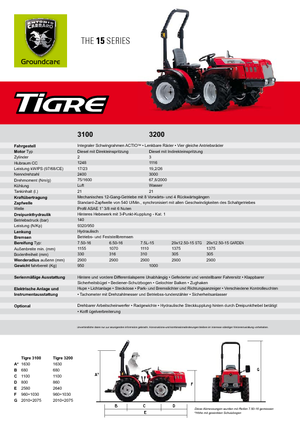 कॉम्पैक्ट यूटिलिटी ट्रैक्टर Carraro Tigre 3200