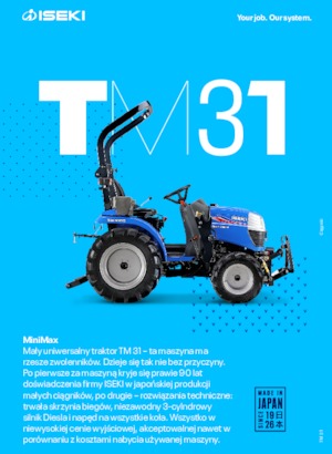 कॉम्पैक्ट यूटिलिटी ट्रैक्टर Iseki TM 3185