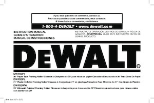 नेलर और स्टेपलर DEWALT DWF83WW
