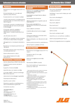 व्हील्ड आर्टिकुलेटिंग बूम लिफ्ट JLG 1250AJP
