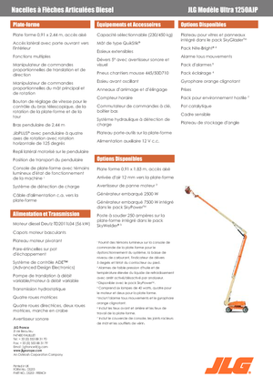 व्हील्ड आर्टिकुलेटिंग बूम लिफ्ट JLG 1250AJP