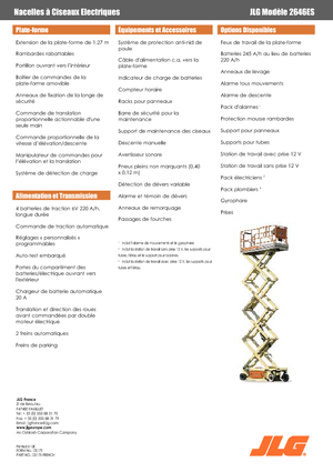 व्हील्ड सिज़र लिफ्ट JLG 2646ES