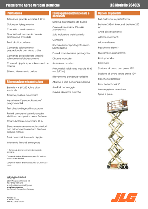 व्हील्ड सिज़र लिफ्ट JLG 2646ES