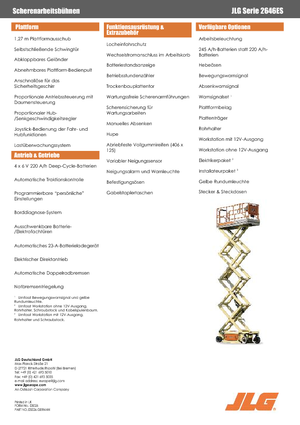 व्हील्ड सिज़र लिफ्ट JLG 2646ES