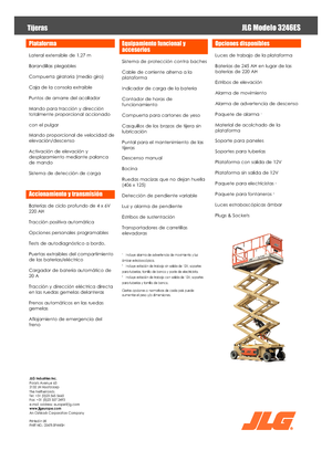 व्हील्ड सिज़र लिफ्ट JLG 3246ES