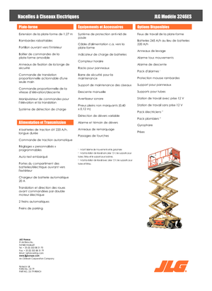 व्हील्ड सिज़र लिफ्ट JLG 3246ES