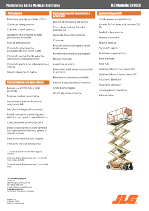 व्हील्ड सिज़र लिफ्ट JLG 3246ES