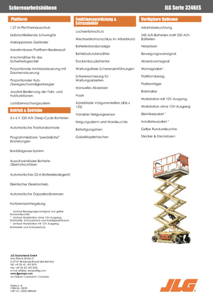 व्हील्ड सिज़र लिफ्ट JLG 3246ES